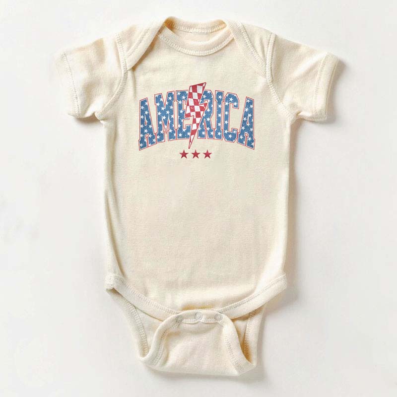 [Baby Bodysuit]America Baby Bodysuit Fourth of July Baby Outfit