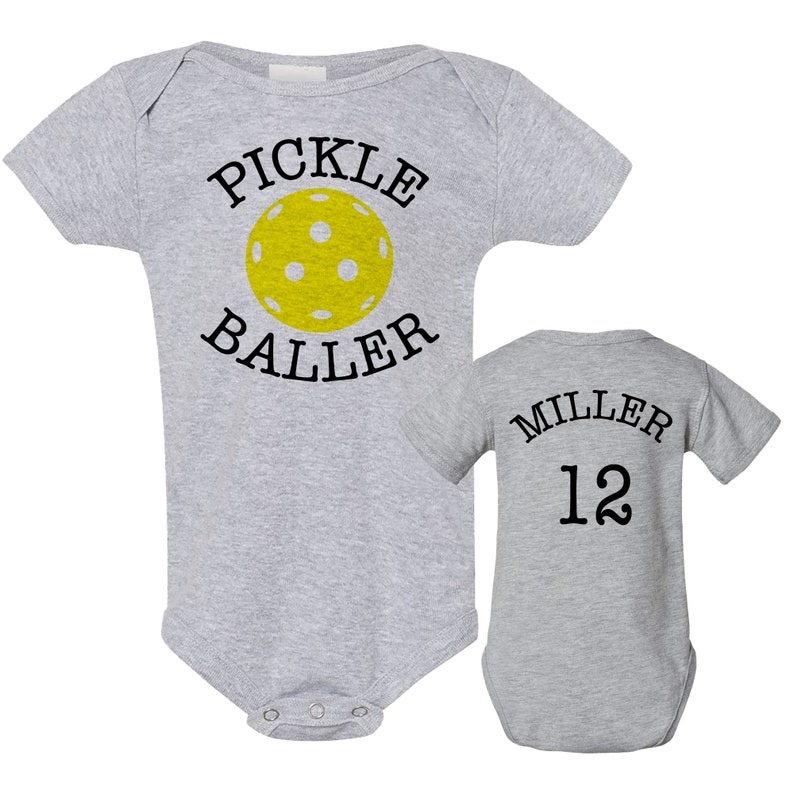 Funny Pickleball Jersey Onesie Custom - PICKLE BALLER Jersey Onesie