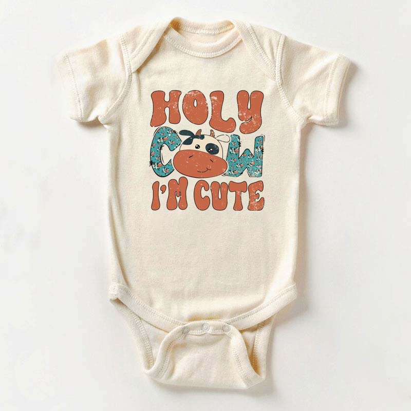 Baby Bodysuit - Holy Cow I'm Cute Bodysuit