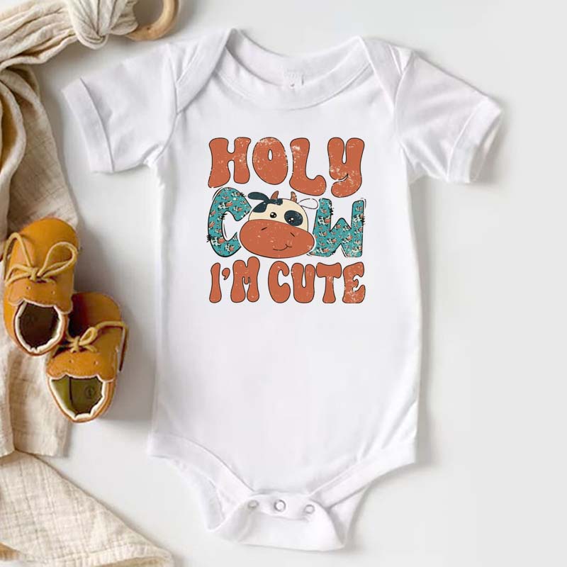Baby Bodysuit - Holy Cow I'm Cute Bodysuit