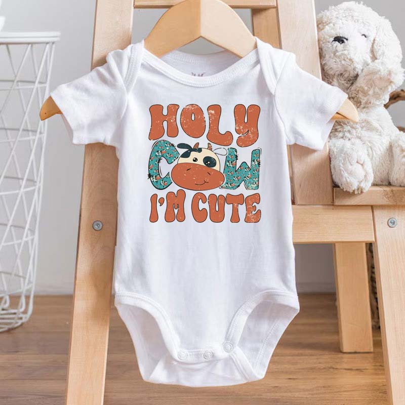 Baby Bodysuit - Holy Cow I'm Cute Bodysuit