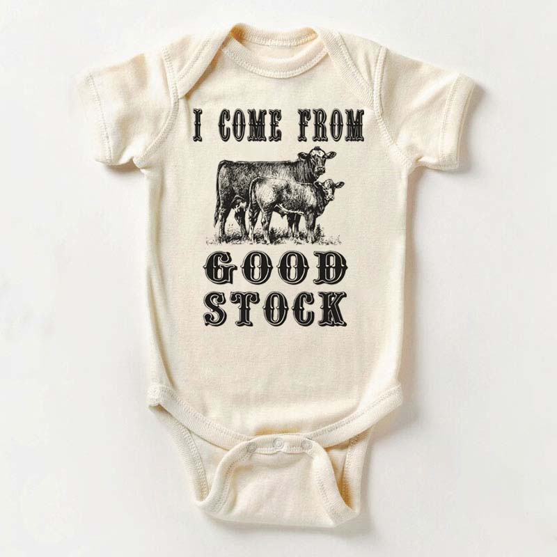 Baby Bodysuit I Come From Good Stock Bodysuit