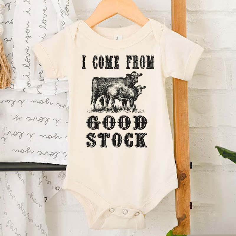 Baby Bodysuit I Come From Good Stock Bodysuit