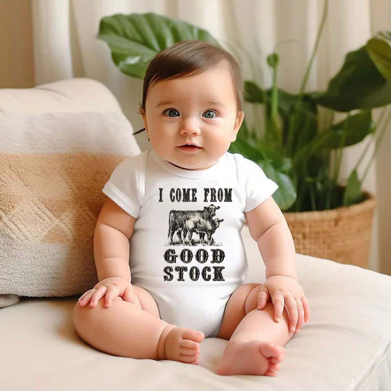 Baby Bodysuit I Come From Good Stock Bodysuit