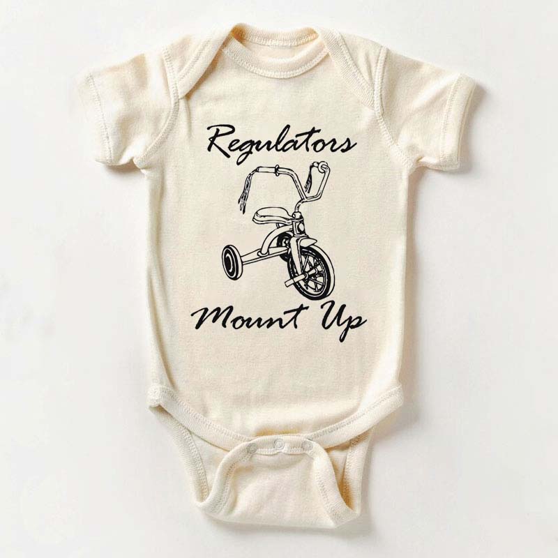 Hip Hop Onesie REGULATORS MOUNT UP Baby Bodysuit