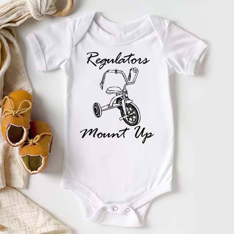 Hip Hop Onesie Regulators Mount Up Baby Bodysuit