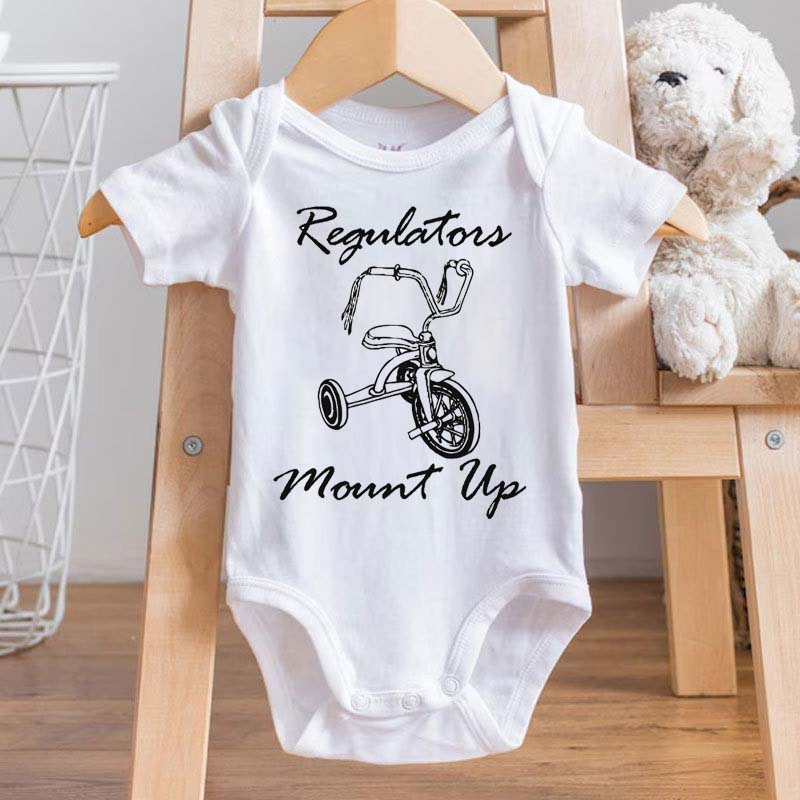 Hip Hop Onesie REGULATORS MOUNT UP Baby Bodysuit