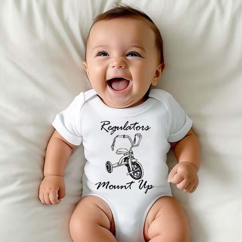 Hip Hop Onesie REGULATORS MOUNT UP Baby Bodysuit