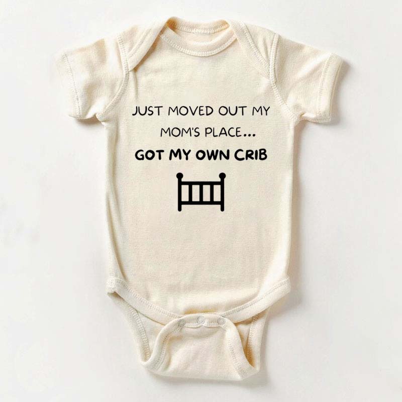 Just moved out my moms Onesie Funny Baby Onesies