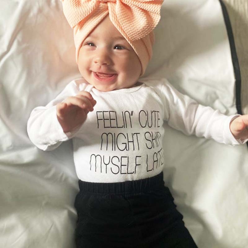 Feelin' Cute Might Shit Myself Later Baby Onesie