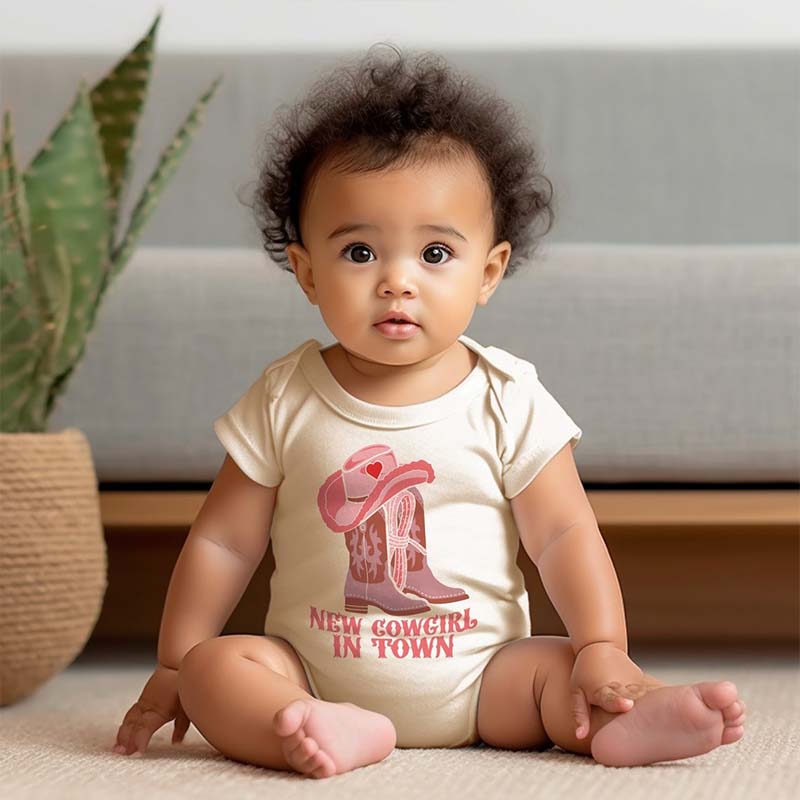 New Cowgirl In Town Baby Onesie Baby Coming Home Outfit