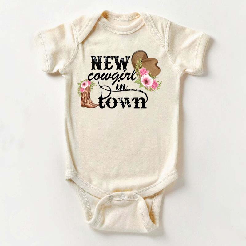 New Cowgirl in Town Bodysuit Cowgirl Toddler Shirt