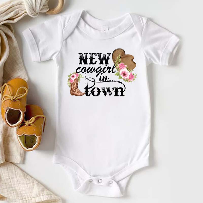 New Cowgirl in Town Bodysuit Cowgirl Toddler Shirt