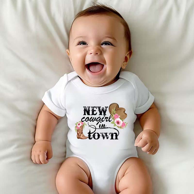 New Cowgirl in Town Bodysuit Cowgirl Toddler Shirt
