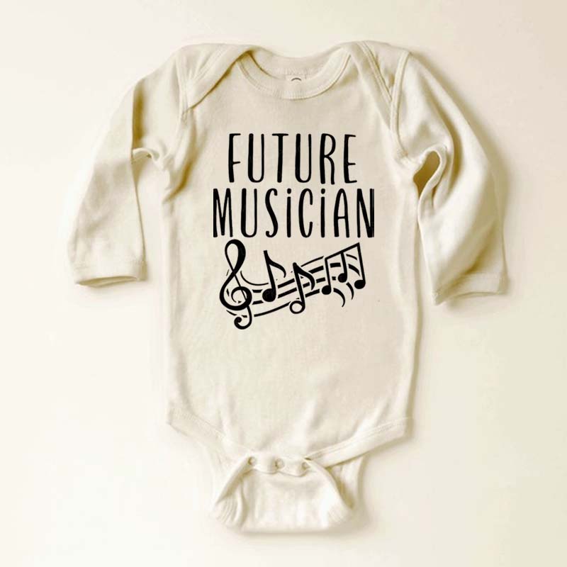 Future Musician Musical notes Bodysuit For Baby