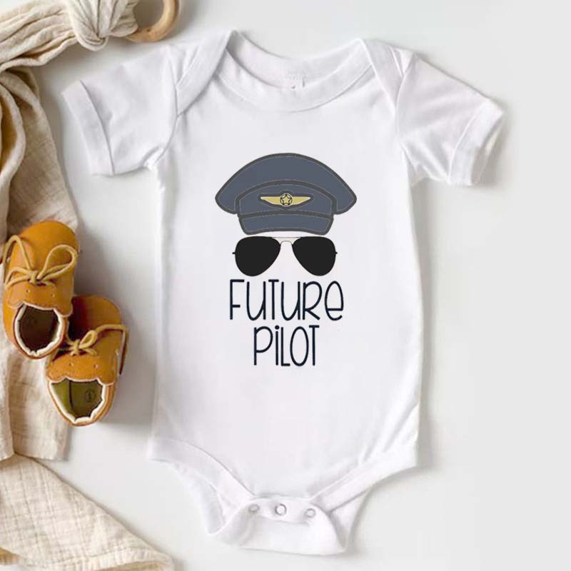 Future Pilot Sunglasses Bodysuit For Baby