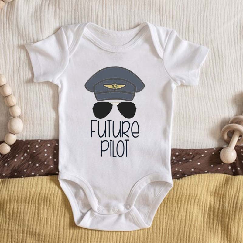 Future Pilot Sunglasses Bodysuit For Baby