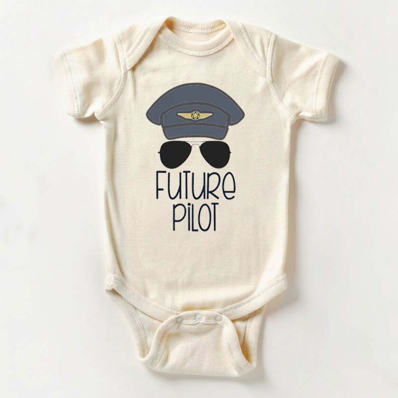 Future Pilot Sunglasses Bodysuit For Baby