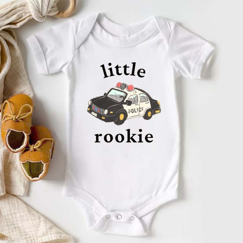 Little Rookie Police Car Bodysuit For Baby