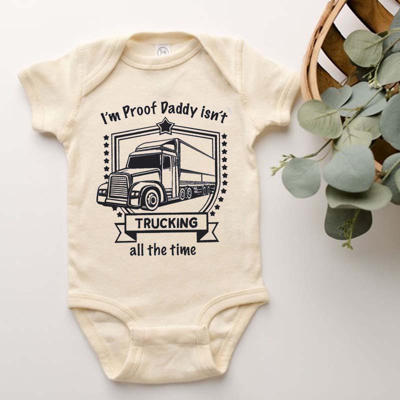 Trucker Baby Bodysuit Trucker Pregnancy Announcement