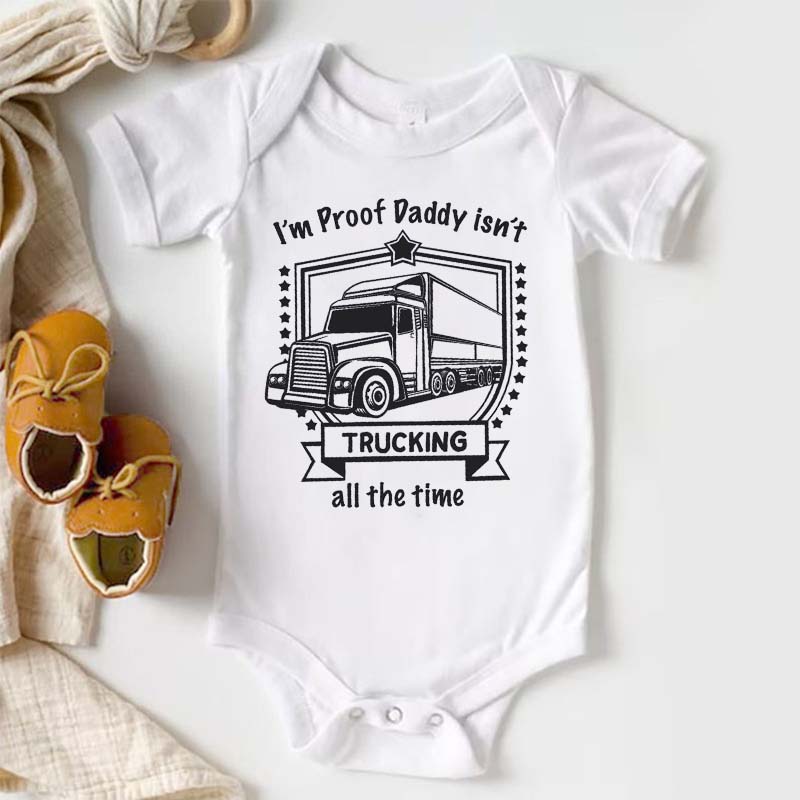 Trucker Baby Bodysuit Trucker Pregnancy Announcement