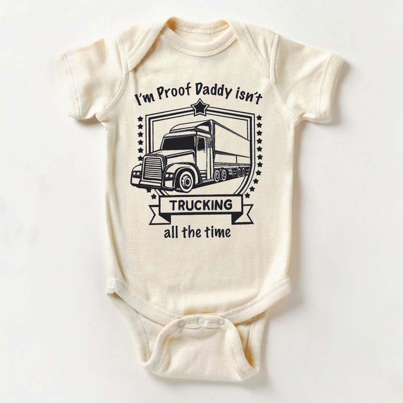 Trucker Baby Bodysuit Trucker Pregnancy Announcement