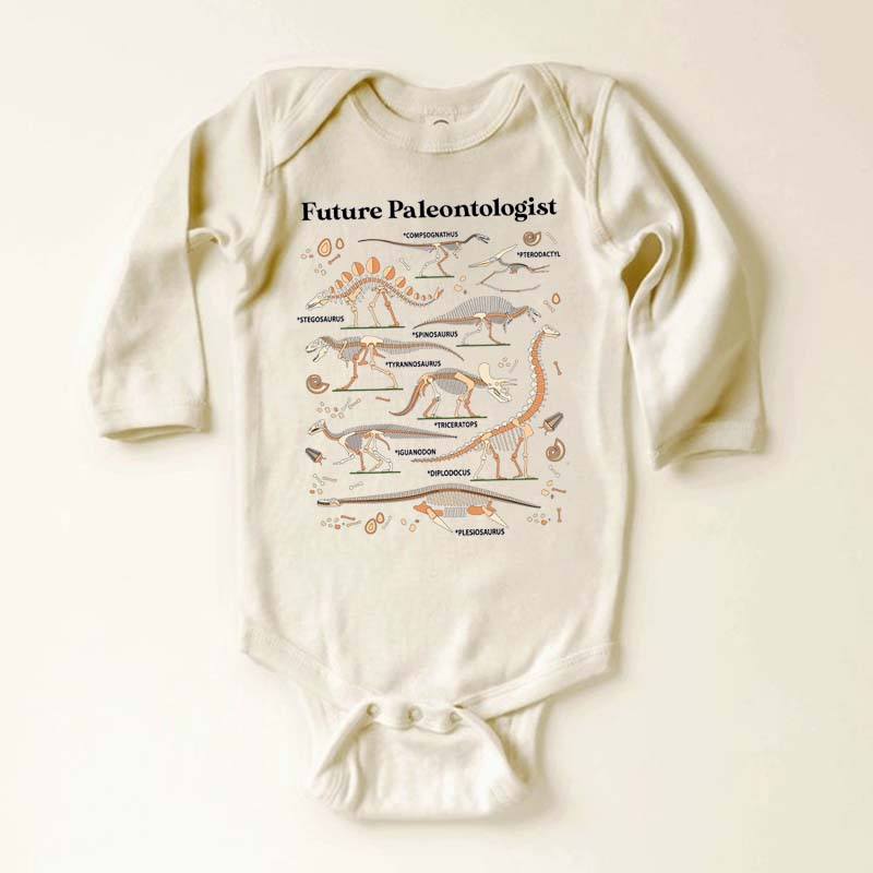 Future Paleontologist Dinosaur bodysuit Vintage Dinosaur Lover baby tee