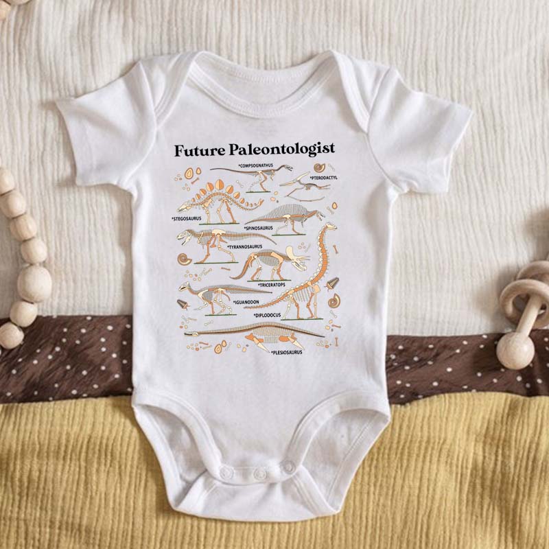 Future Paleontologist Dinosaur bodysuit Vintage Dinosaur Lover baby tee