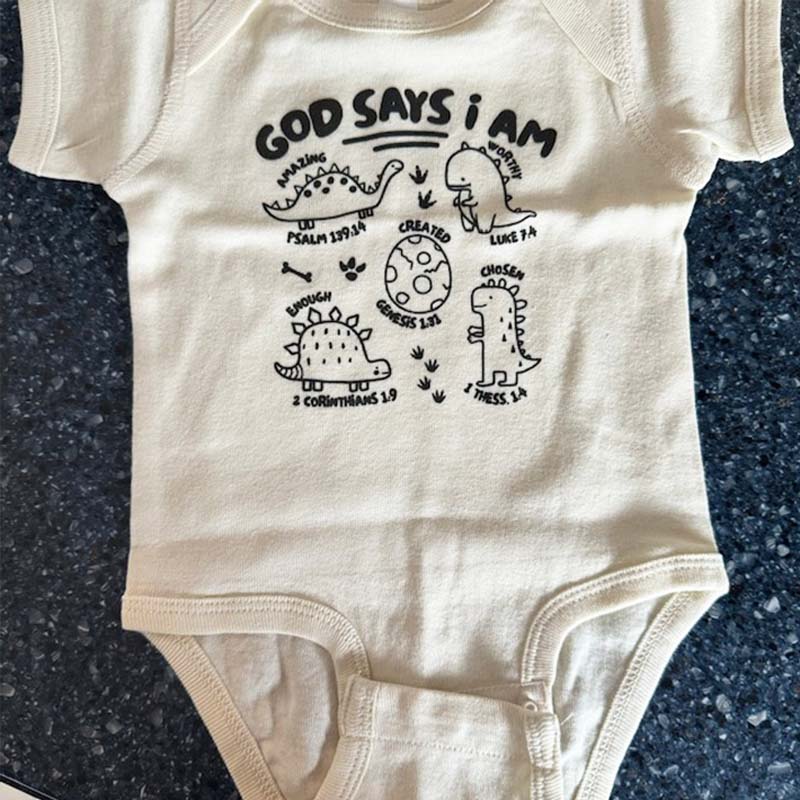 Christian Baby Bodysuit God Says I Am Christian Bodysuit