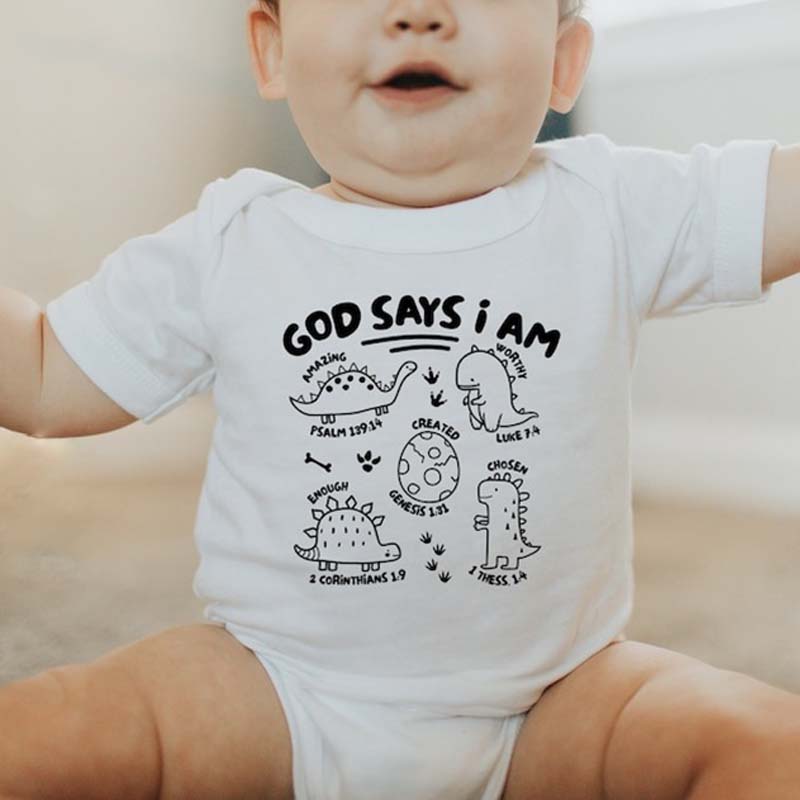 Christian Baby Bodysuit God Says I Am Christian Bodysuit