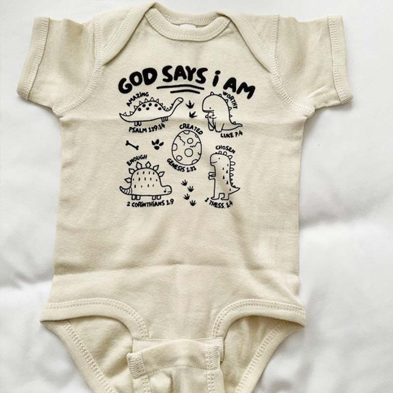 Christian Baby Bodysuit God Says I Am Christian Bodysuit