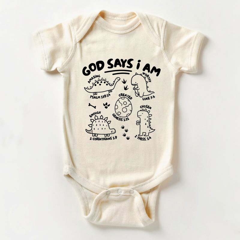Christian Baby Bodysuit God Says I Am Christian Bodysuit