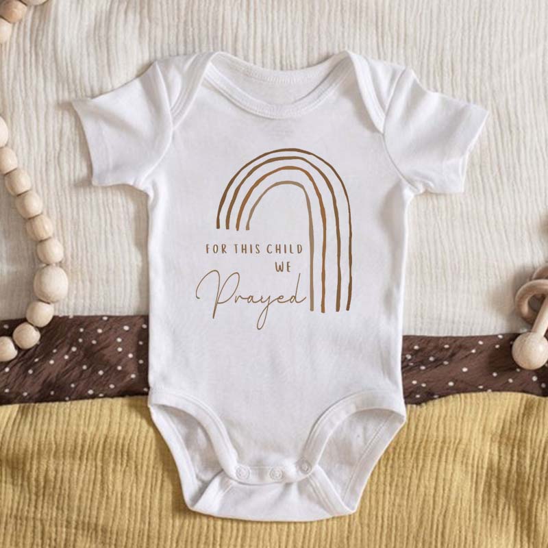For This Child We Prayed Scandinavian Rainbow Gift