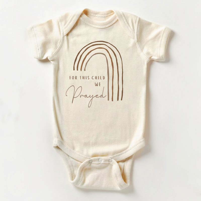 For This Child We Prayed Scandinavian Rainbow Gift