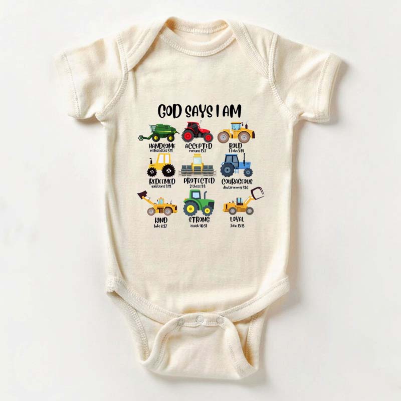God Says I Am Baby Onesies Bodysuit Bible Verse Bodysuit