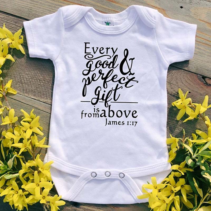 Bible Verse (James 1:17) Bodysuit or Toddler T-shirt Christian