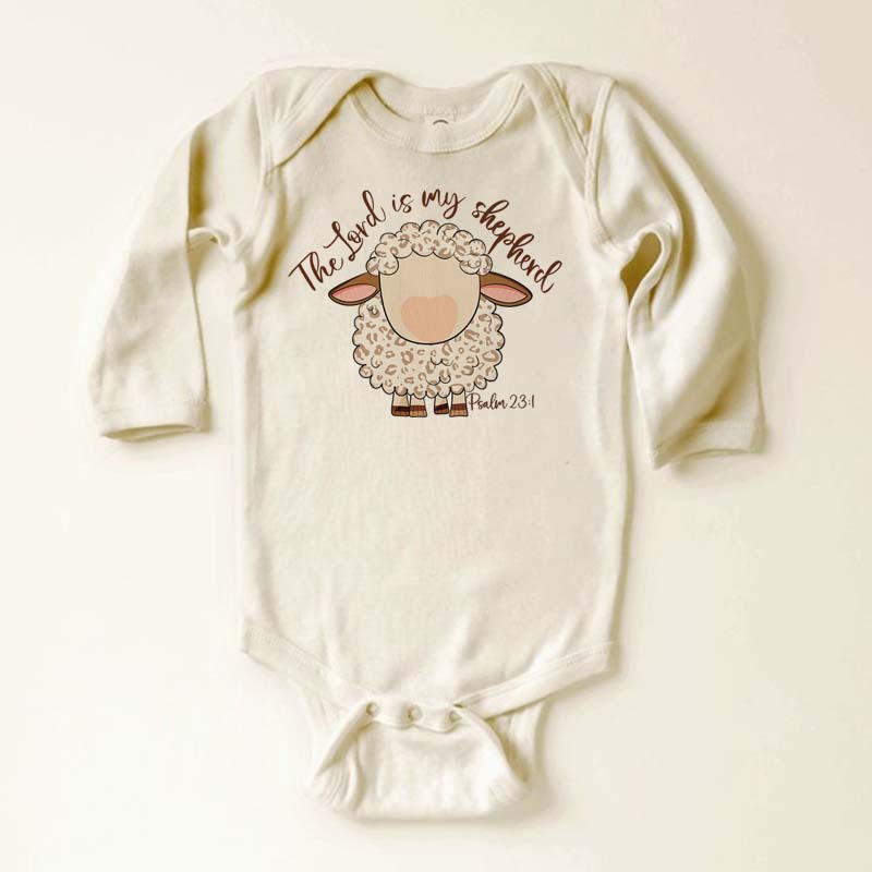 The Lord Is My Shepherd Psalm 23:1 Christian Baby Bodysuit
