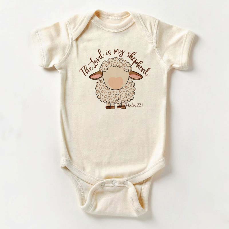 The Lord Is My Shepherd Psalm 23:1 Christian Baby Bodysuit