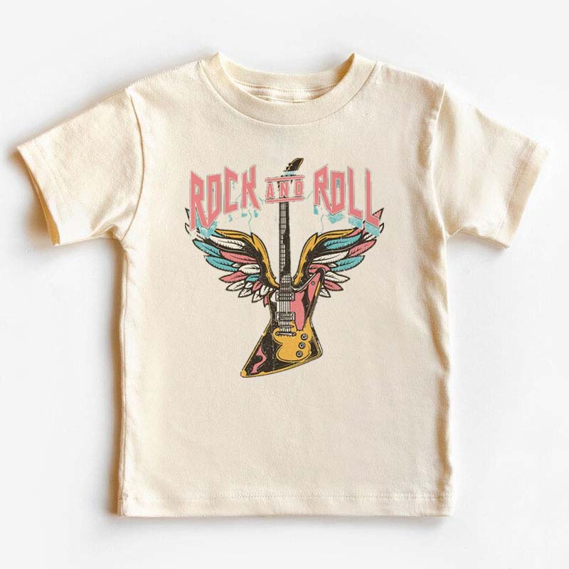 Rock and Roll Giter Toddler&Kids Tees