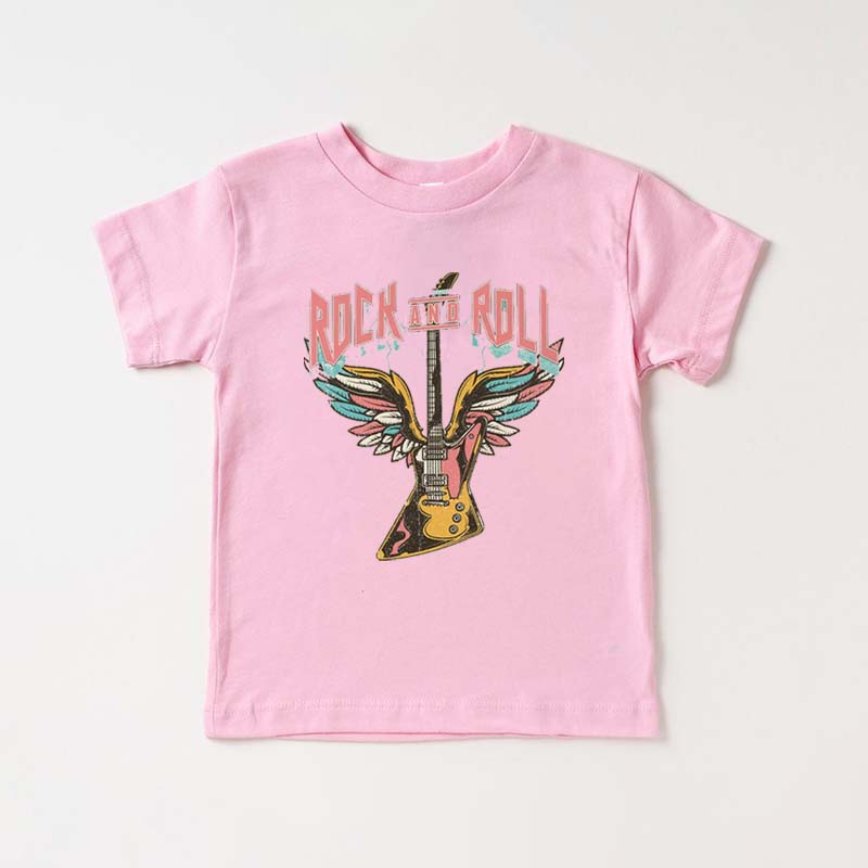Rock and Roll Giter Toddler&Kids Tees