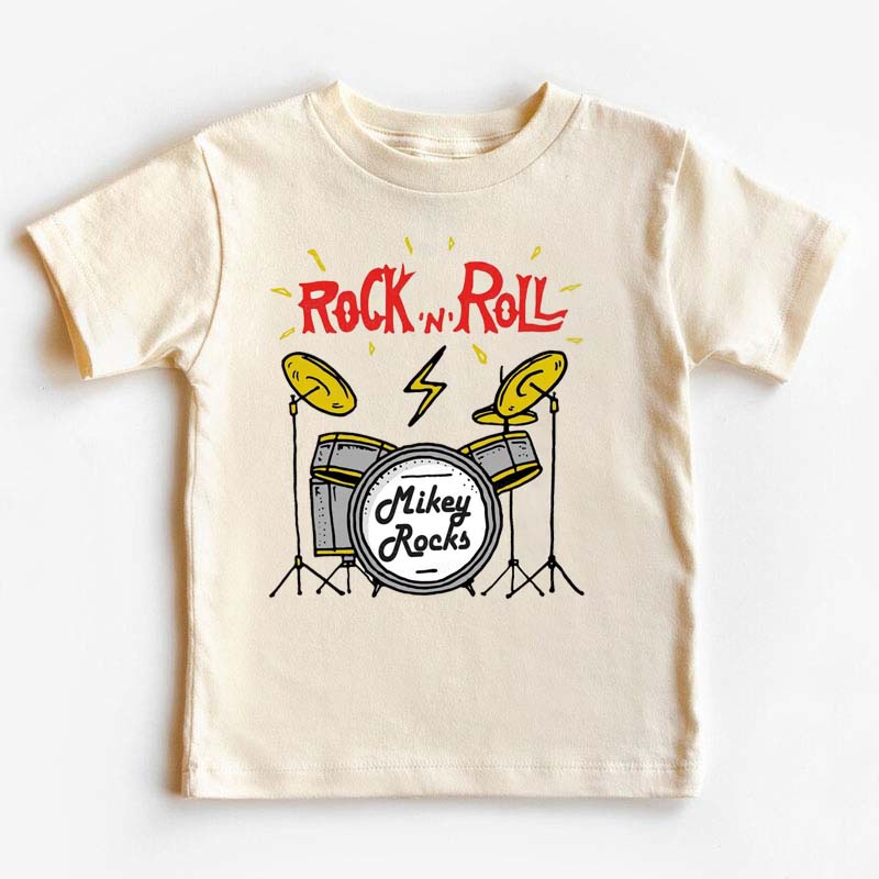 Rock 'n' Roll Future Music Rock Star Kids Shirt