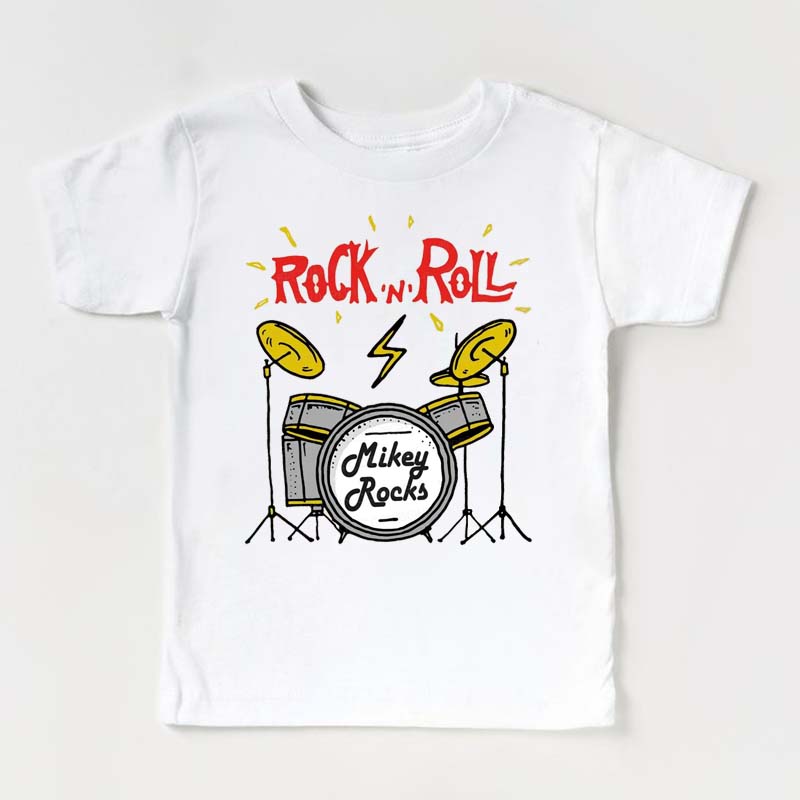 Rock 'n' Roll Future Music Rock Star Kids Shirt