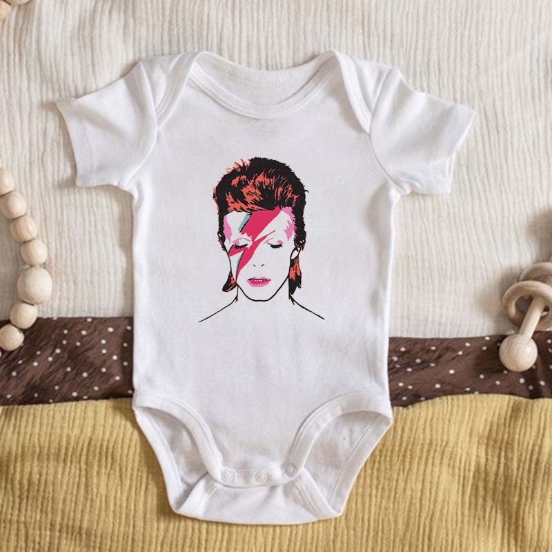 Graphic Art Rock Music With Queen Band Bodysuit For Baby