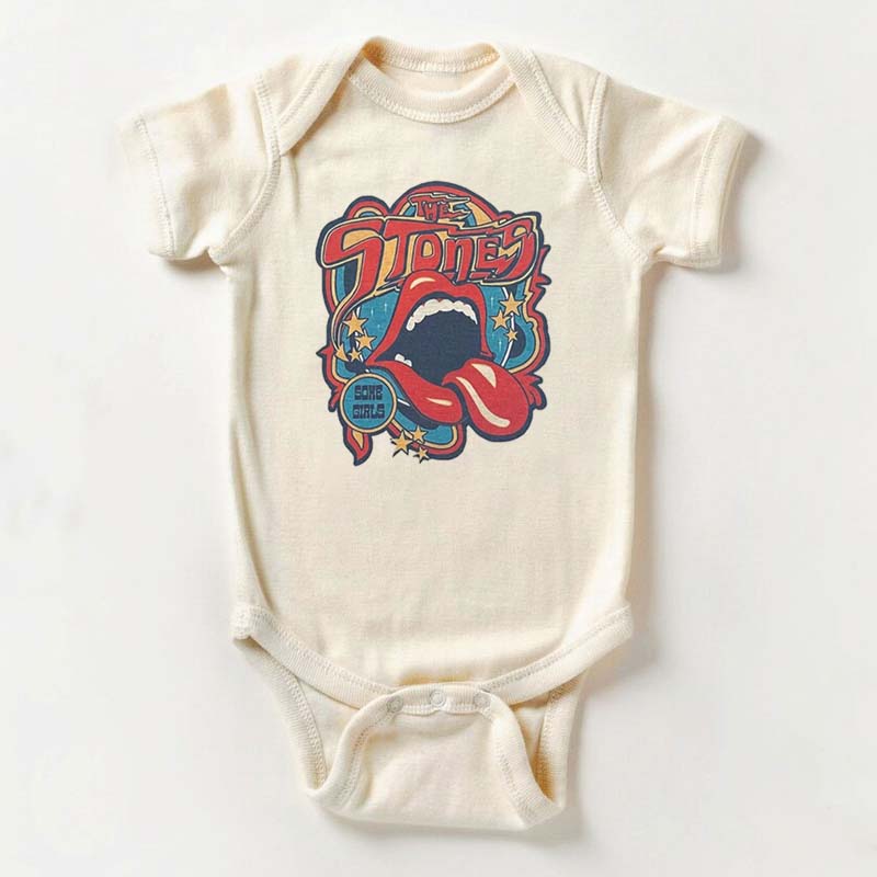 Rock n Roll Famous Band Bodysuit For Baby 