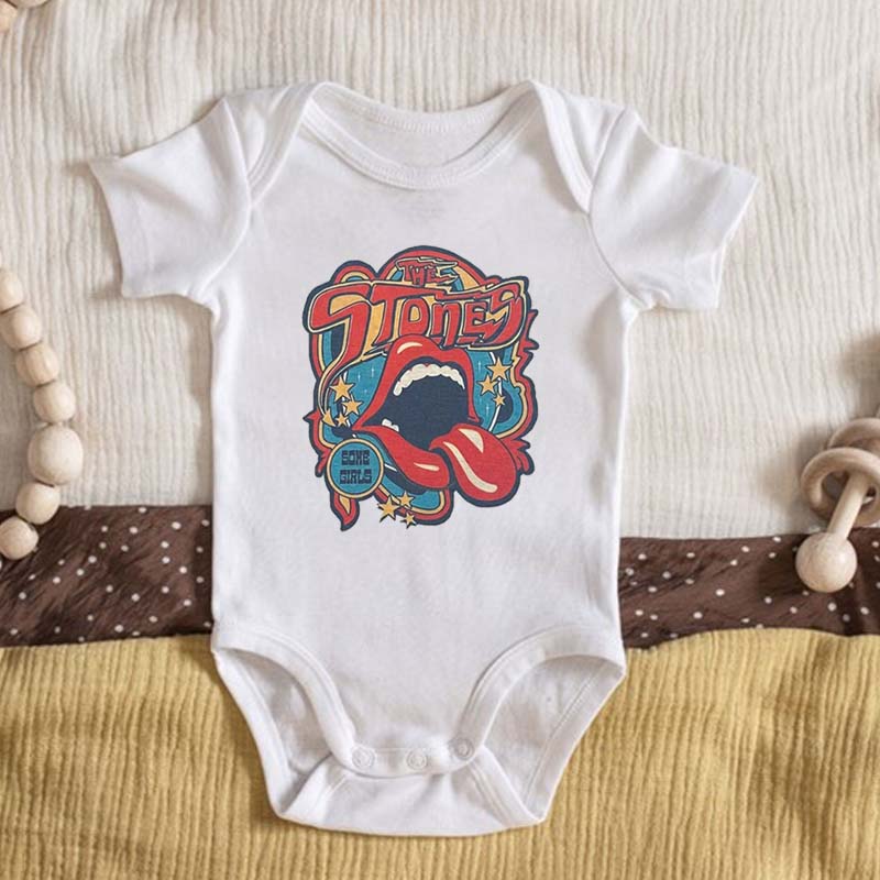 Rock n Roll Famous Band Bodysuit For Baby 