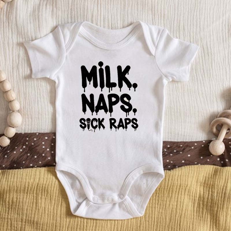 Milk Rap Hip Hop Bodysuit For Baby