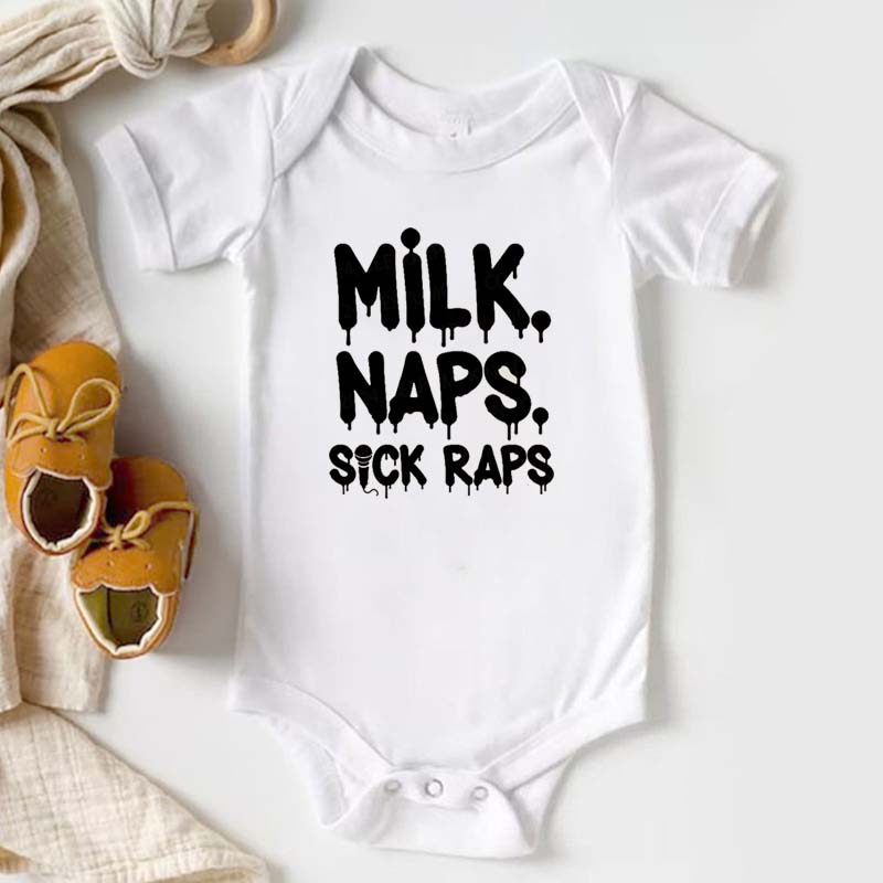 Milk Rap Hip Hop Bodysuit For Baby