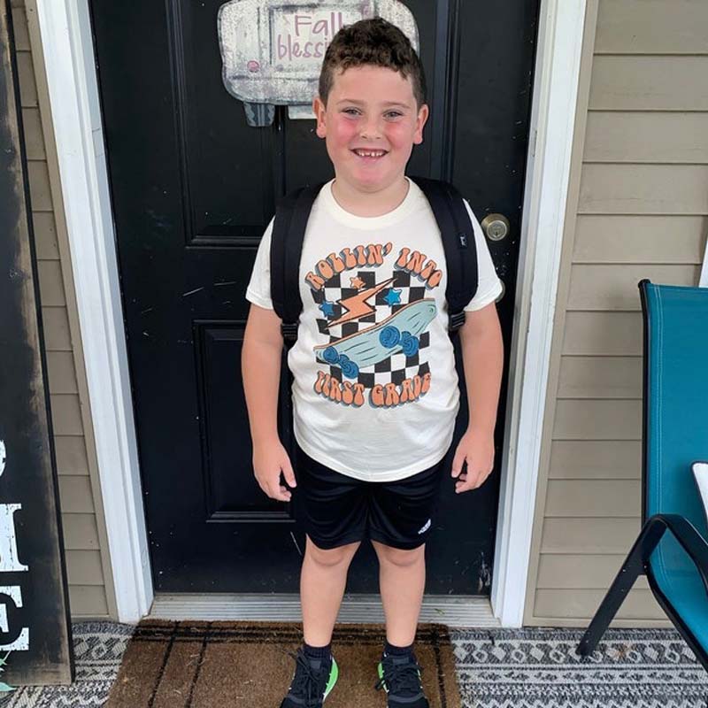 Rollin Into First Grade Shirt 1st Day Of School Toddler