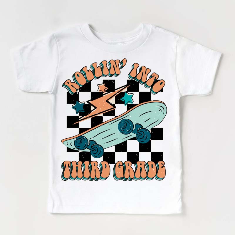 Rollin Into Third Grade Shirt 1st Day Of School Toddler