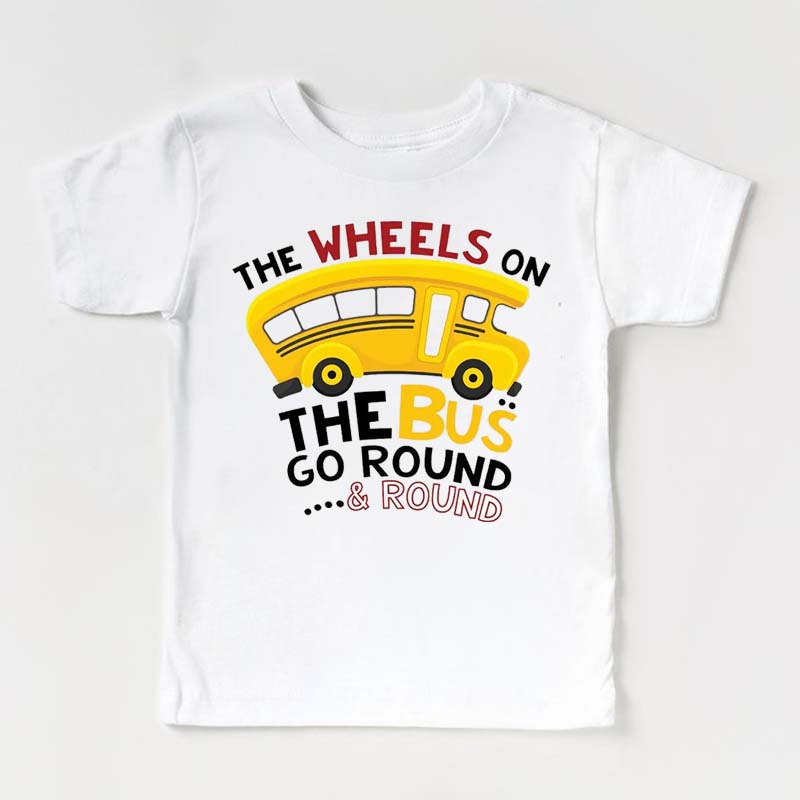 The WHEELS On The BUS Kids Shirt